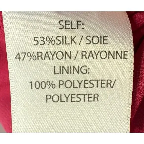 Tanya Taylor Skirt Womens 8 Midi Silk Blend Abstract Fairy Core Cottage Burnout - Picture 9 of 9